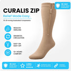 Curalis™ Zip Compression Socks